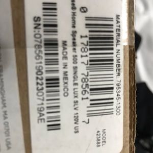 Bose speaker.   New in box.   Never opened.
